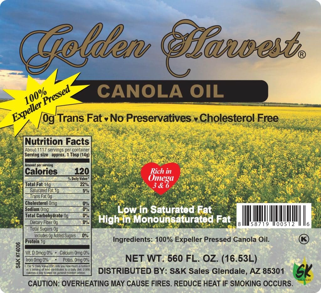 Golden Harvest Canola Oil